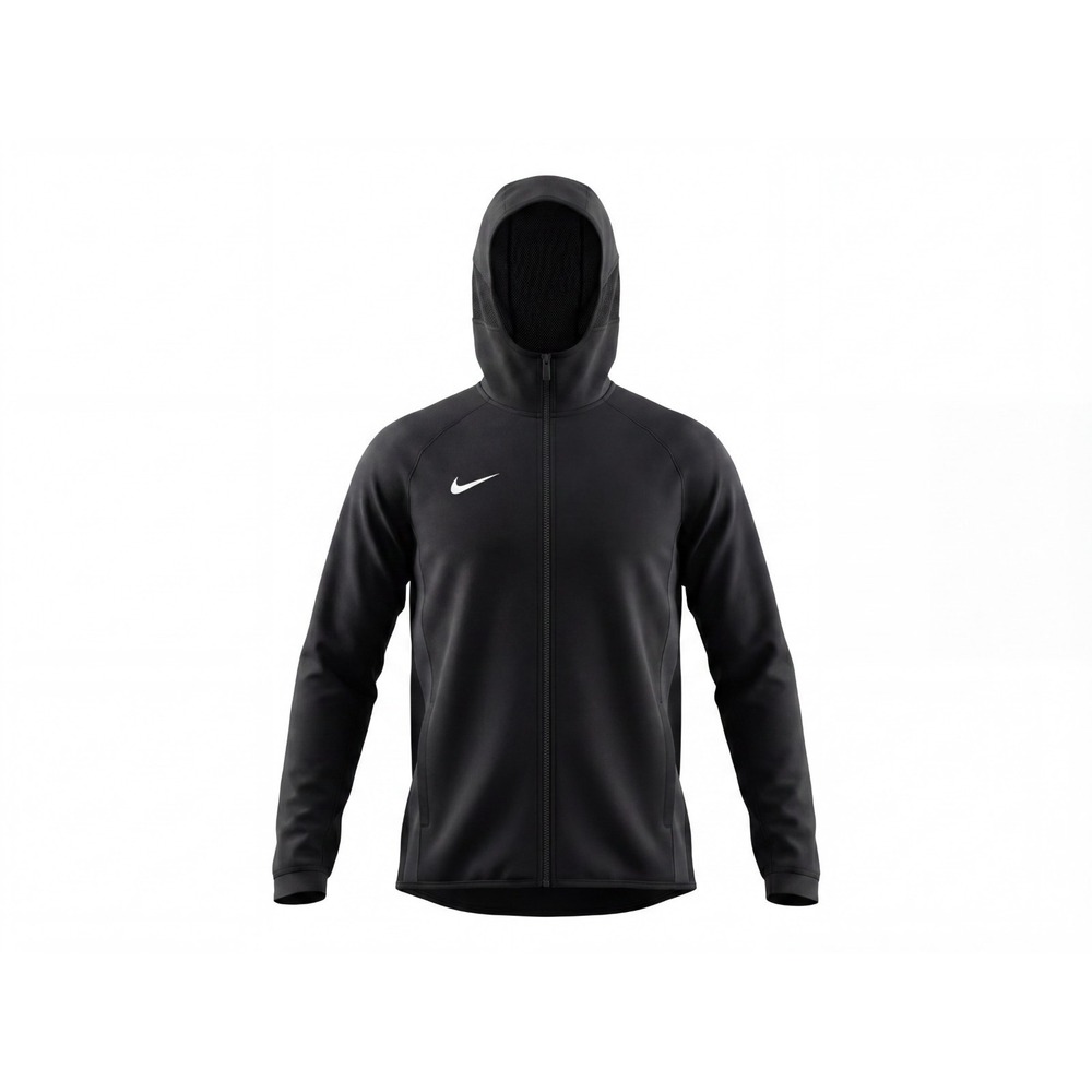 Nike‎ Basketball Therma Fit FD1132 Black Hooded Full Zip , Mens Small Tall